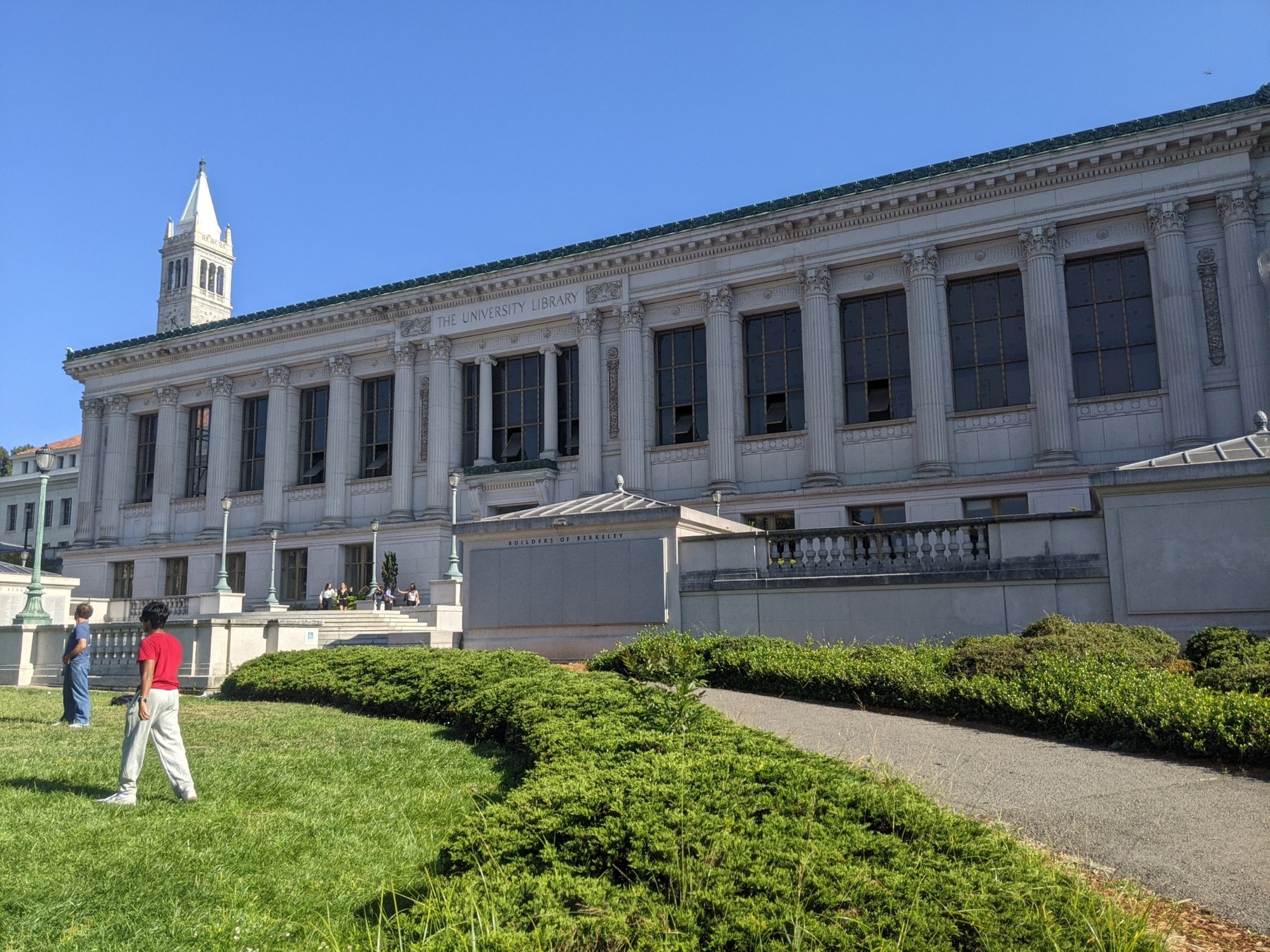 University campus and library